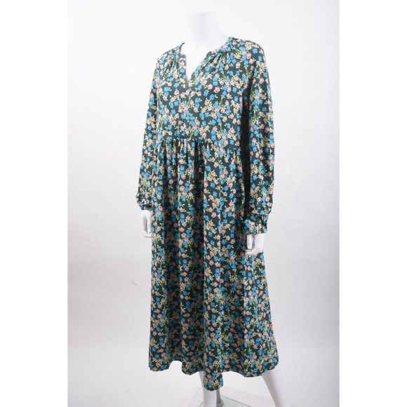 Boden Womens Willow Midi Jersey Dress UK 12 US 8 Green Floral D0037 NWT - Picture 4 of 6
